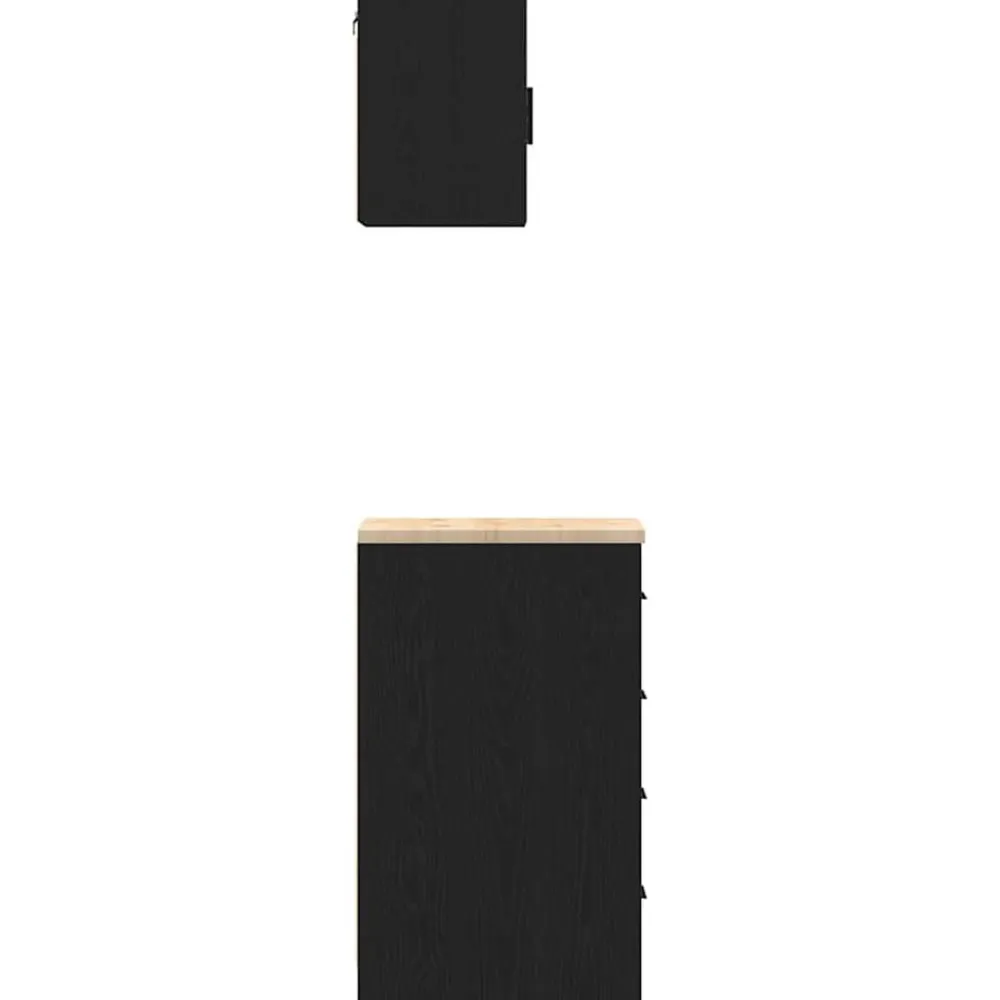 vidaXL Almacenamiento Industrial-Armarios 2 uds para garaje madera de ingeniería