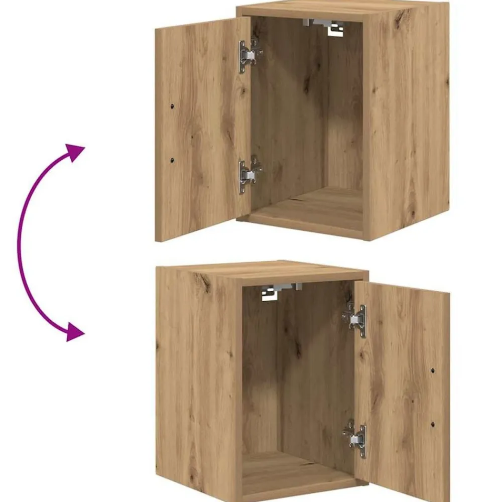 vidaXL Almacenamiento Industrial-Armarios 2 uds para garaje madera ingeniería artesanal roble