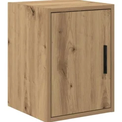 vidaXL Almacenamiento Industrial-Armarios 2 uds para garaje madera ingeniería artesanal roble