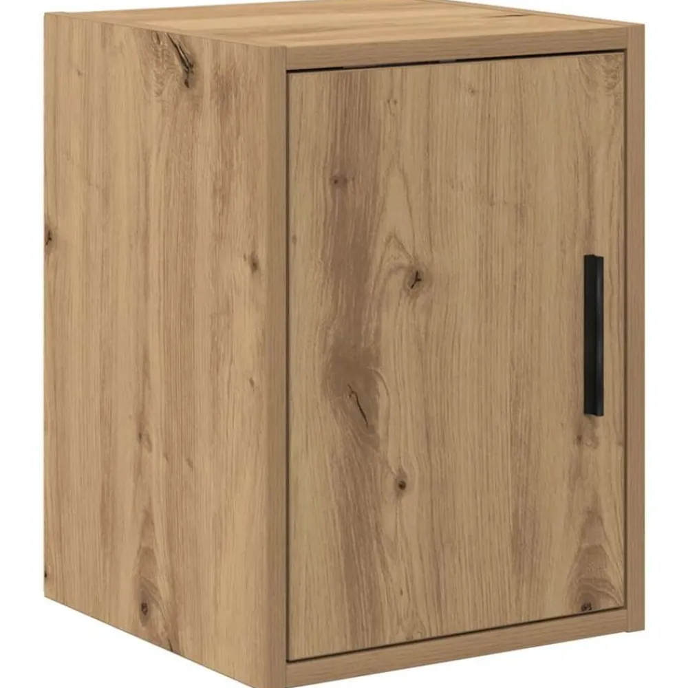 vidaXL Almacenamiento Industrial-Armarios 2 uds para garaje madera ingeniería artesanal roble