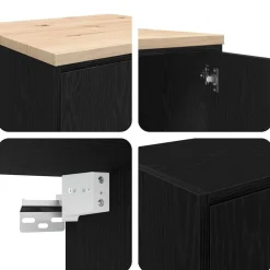 vidaXL Almacenamiento Industrial-Armarios 6 uds para garaje madera de ingeniería