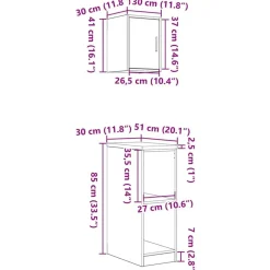 vidaXL Armarios 2 uds para garaje madera de ingeniería Negro Online