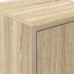 vidaXL Armarios 2 uds para garaje madera de ingeniería Roble Sonoma