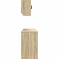 vidaXL Armarios 6 uds para garaje madera de ingeniería Roble Sonoma
