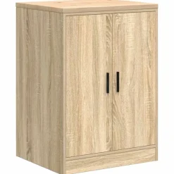 vidaXL Armarios 6 uds para garaje madera de ingeniería Roble Sonoma