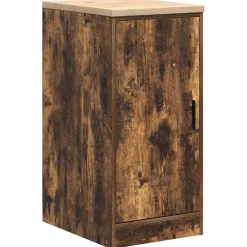 vidaXL Armarios 2 uds para garaje madera ingeniería Roble ahumado Clearance