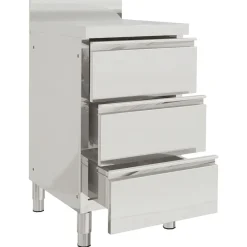 vidaXL Armarios de cocina comercial 2 unidades acero inoxidable Hot