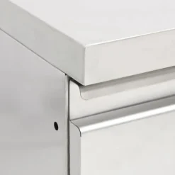 vidaXL Armarios de cocina comercial 2 unidades acero inoxidable Hot