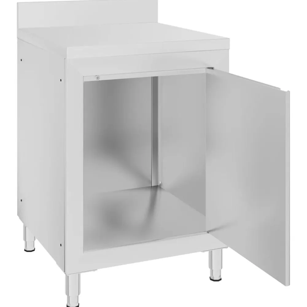 vidaXL Armarios de cocina comercial 2 unidades acero inoxidable Hot