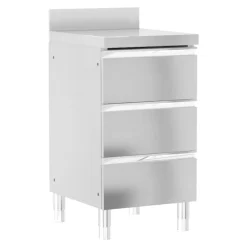 vidaXL Armarios de cocina comerciales 3 piezas de acero inoxidable Sale
