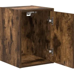 vidaXL Almacenamiento Industrial-Armarios de pared 2 uds para garaje madera