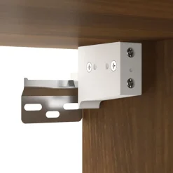 vidaXL Estanterías-Armarios de pared 2 uds contrachapada marrón roble 68x30x20 cm