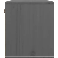 vidaXL Armarios de pared 2 uds madera maciza pino 45x30x35 cm Gris Outlet
