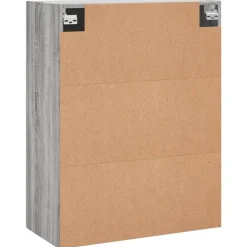 vidaXL Armarios de pared 2 unidades 69,5x34x90 cm Gris sonoma