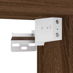 vidaXL Almacenamiento Industrial-Armarios de pared 2 uds para garaje madera marrón roble