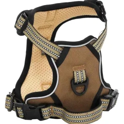 vidaXL Productos Para Mascotas-Arnés para perros con correa y collar ajustable marrón M