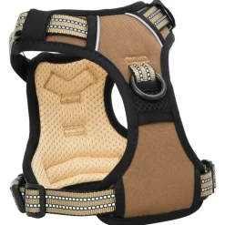 vidaXL Productos Para Mascotas-Arnés para perros con correa y collar ajustable marrón M