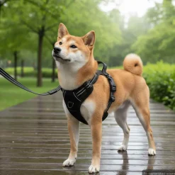 vidaXL Productos Para Mascotas-Arnés para perros con correa y collar ajustable S