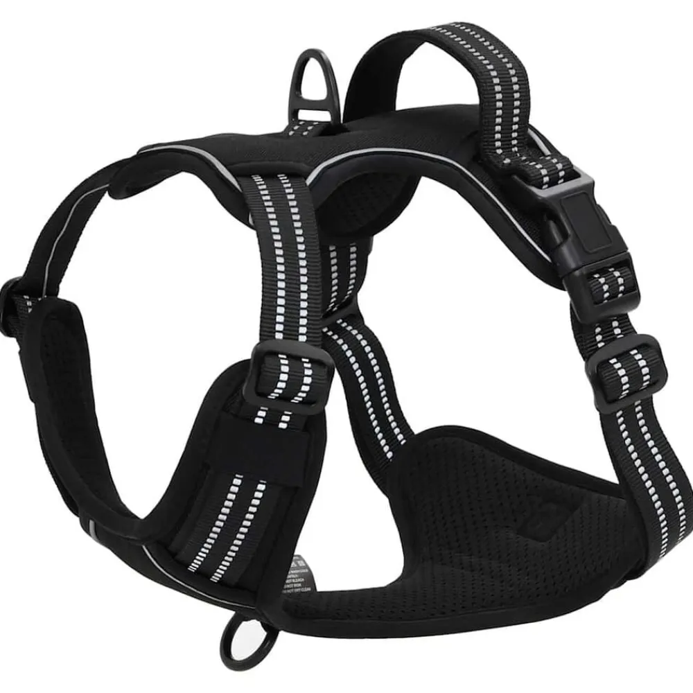 vidaXL Productos Para Mascotas-Arnés para perros con correa y collar ajustable S