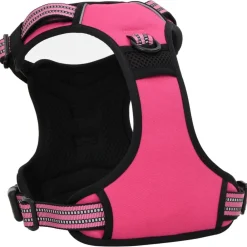 vidaXL Arnés para perros con bandas reflectantes ajustables L Rosa Discount