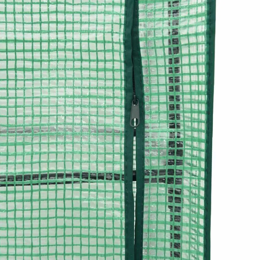 vidaXL Arriate con cubierta invernadero aspecto ratán 40x40x123 cm Gris azulado Online