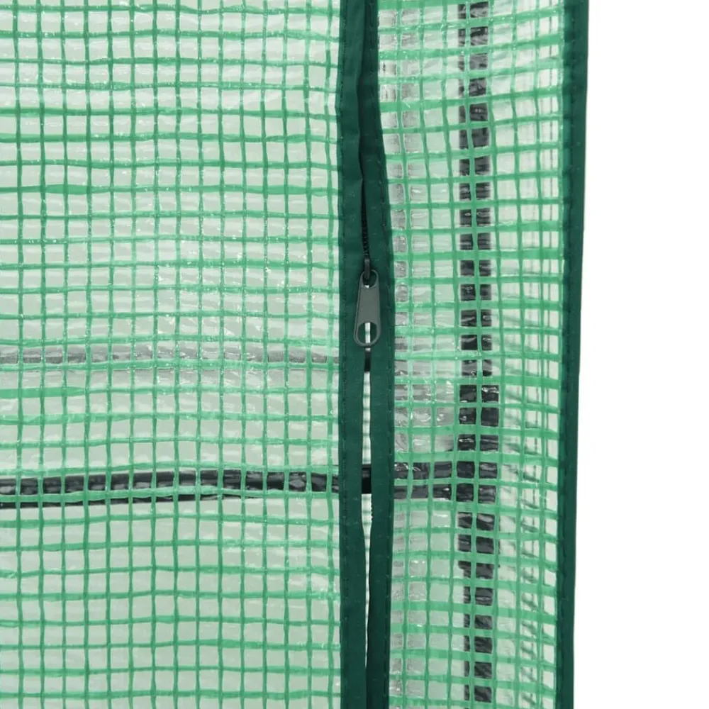 vidaXL Arriate con cubierta invernadero aspecto ratán 40x40x140 cm Blanco