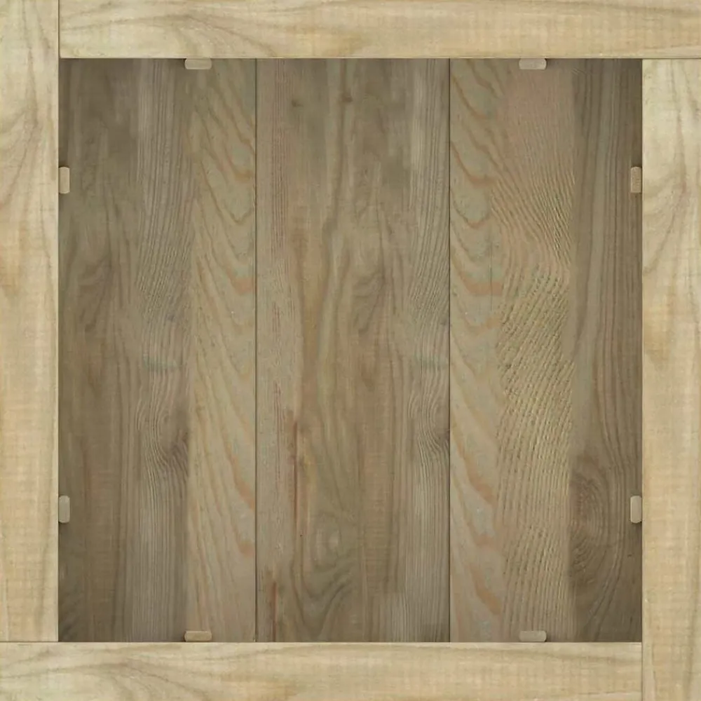 vidaXL Arriate cuadrado madera 50x50x40 cm Verde Best