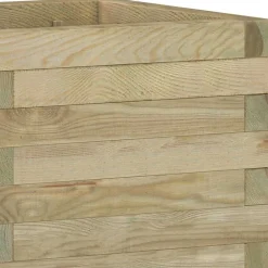 vidaXL Arriate cuadrado madera 50x50x40 cm Verde Best