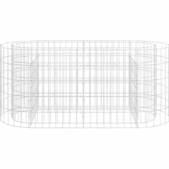 vidaXL Arriate de gaviones de hierro galvanizado 120x50x50 cm Hot