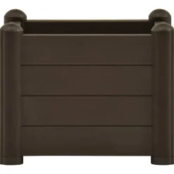 vidaXL Jardín-Arriate de jardín PP mocha 43x43x35 cm