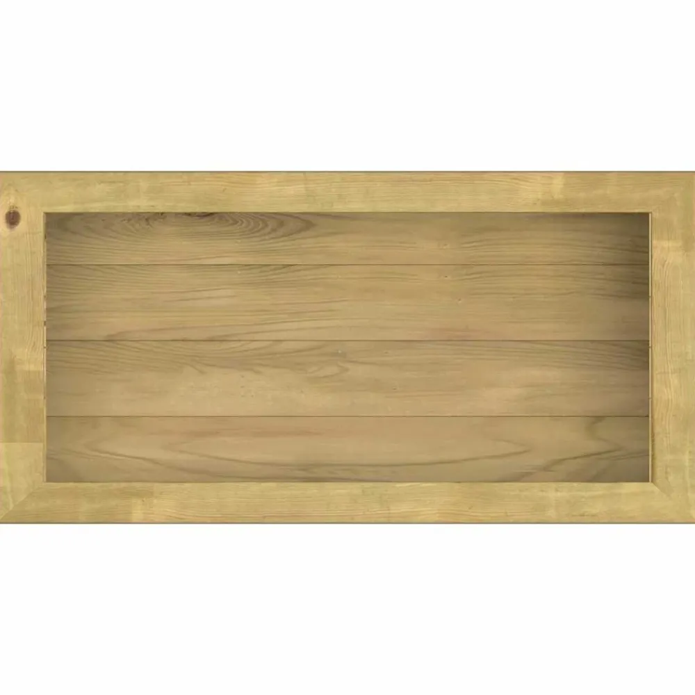 vidaXL Jardín-Arriate de madera de pino impregnada 100x50x50 cm