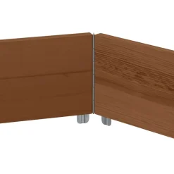 vidaXL Jardín-Arriate elevado hexagonal madera maciza pino marrón 160x160 cm