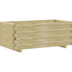 vidaXL Jardín-Arriate elevado rectangular madera 100x50x40 cm