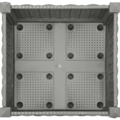 vidaXL Arriate polipropileno 40x40x23 cm Gris claro Sale