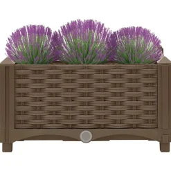 vidaXL Jardín-Arriate 40x40x23 cm polipropileno