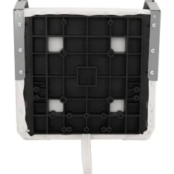 vidaXL Asiento de barco con pedestal altura ajustable 360° giratorio Blanco y azul New