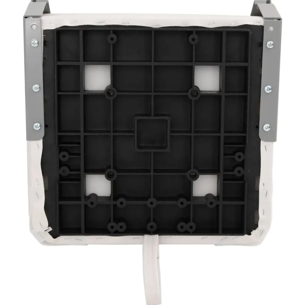 vidaXL Asiento de barco con pedestal altura ajustable 360° giratorio Blanco y azul New