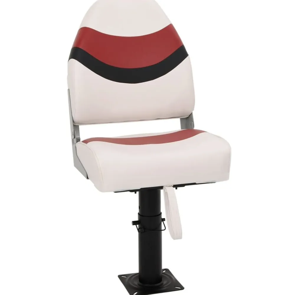 vidaXL Vehículos-Asiento de barco con pedestal altura ajustable 360° giratorio