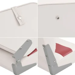 vidaXL Vehículos-Asiento de barco con pedestal altura ajustable 360° giratorio