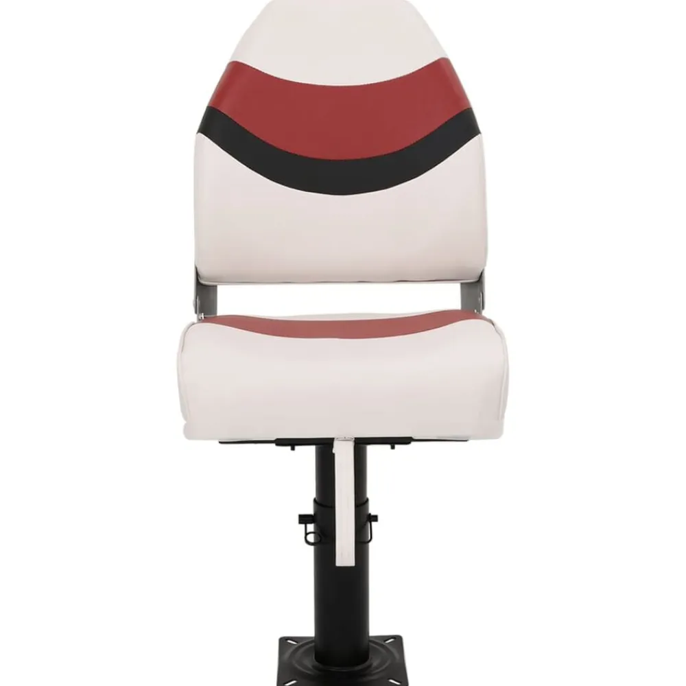 vidaXL Vehículos-Asiento de barco con pedestal altura ajustable 360° giratorio