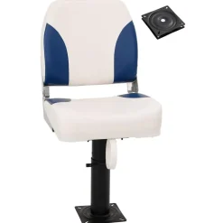 vidaXL Vehículos-Asiento de barco con pedestal altura ajustable 360° giratorio