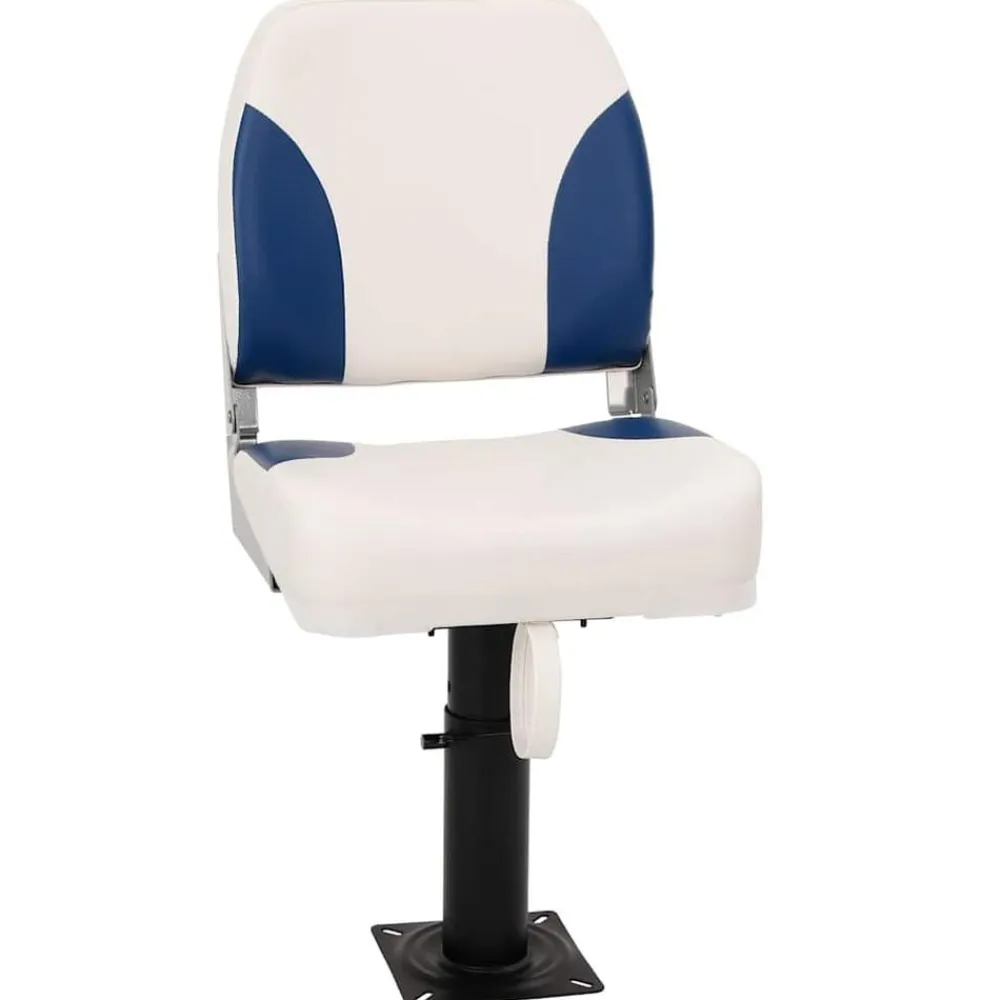 vidaXL Vehículos-Asiento de barco con pedestal altura ajustable 360° giratorio
