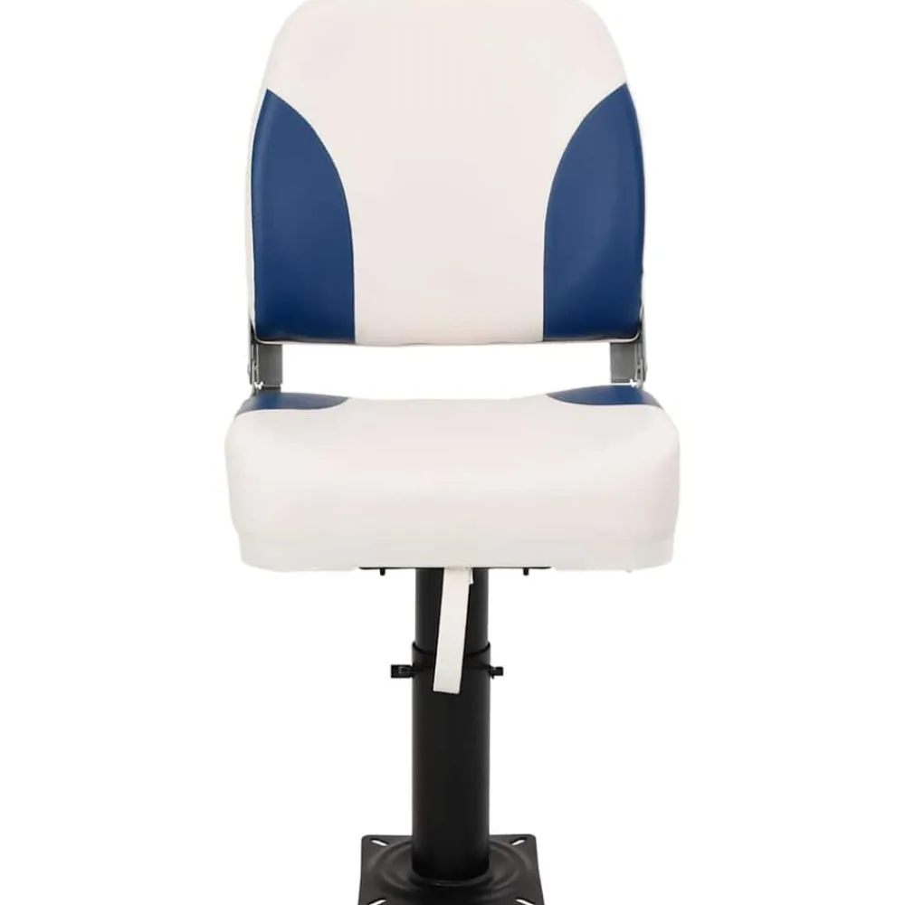 vidaXL Vehículos-Asiento de barco con pedestal altura ajustable 360° giratorio