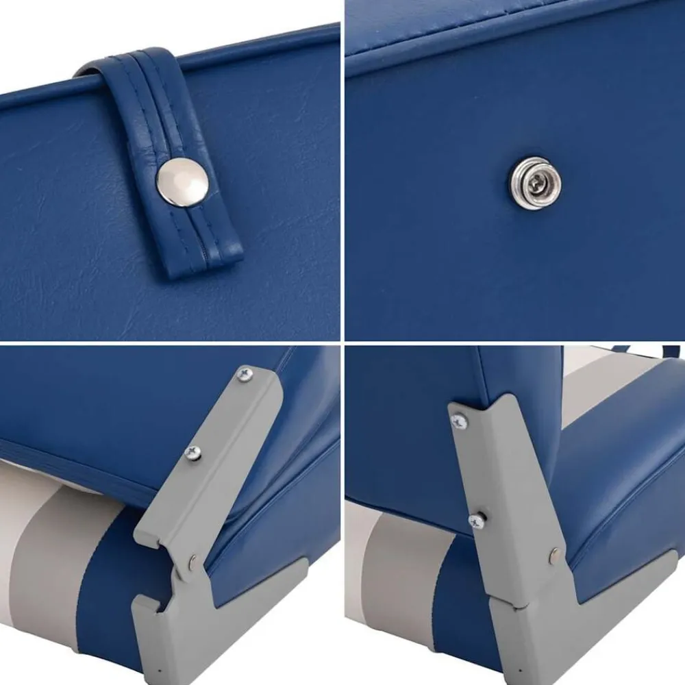 vidaXL Asiento de barco con pedestal altura ajustable 360° giratorio Online
