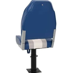 vidaXL Asiento de barco con pedestal altura ajustable 360° giratorio Online