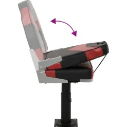 vidaXL Vehículos-Asiento de barco con pedestal altura ajustable 360° giratorio