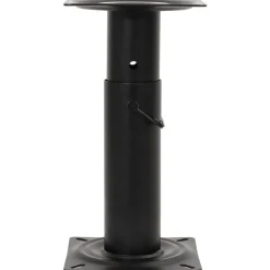 vidaXL Asiento de barco con pedestal altura ajustable 360° giratorio Azul y blanco