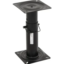 vidaXL Asiento de barco con pedestal altura ajustable 360° giratorio Blanco y azul Sale