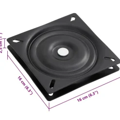 vidaXL Asiento de barco con pedestal altura ajustable 360° giratorio Blanco y negro Online