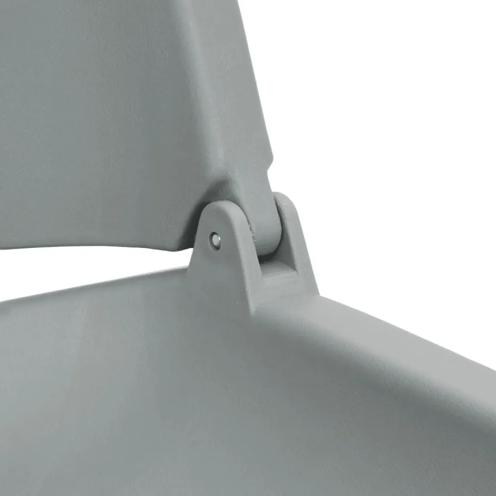 vidaXL Asiento de barco con pedestal altura ajustable 360° giratorio Gris Clearance